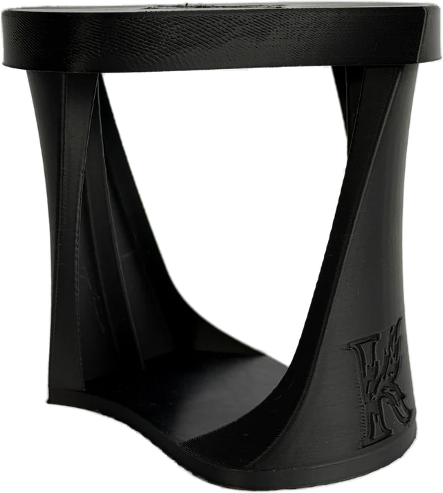 Empty Tower Stand 12 with the curved shell and the K logo